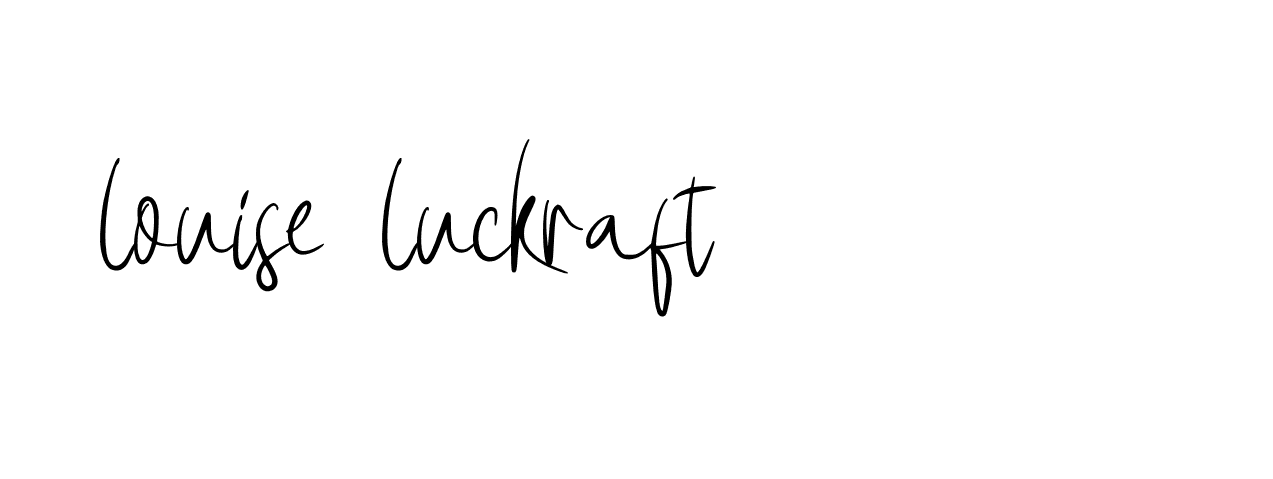 Signature of louise-luckraft-