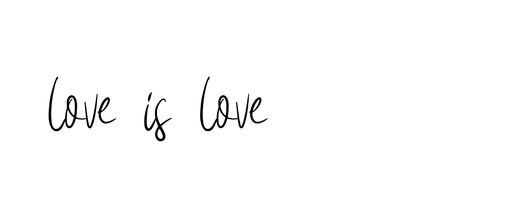 Signature of love-is-love