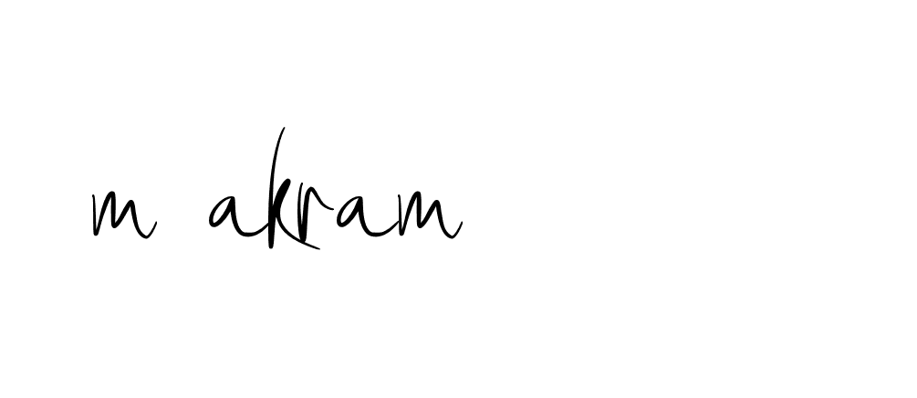 Signature of m-akram