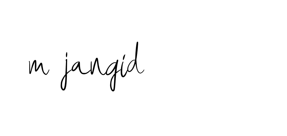 Signature of m-jangid