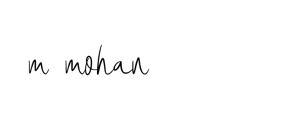 Signature of m-mohan