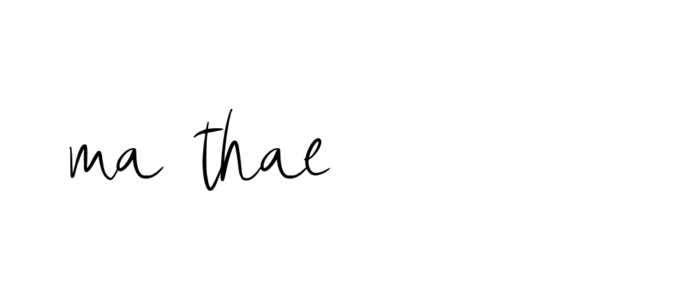 Signature of ma-thae