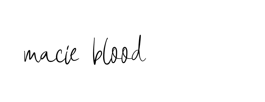 Signature of macie-blood