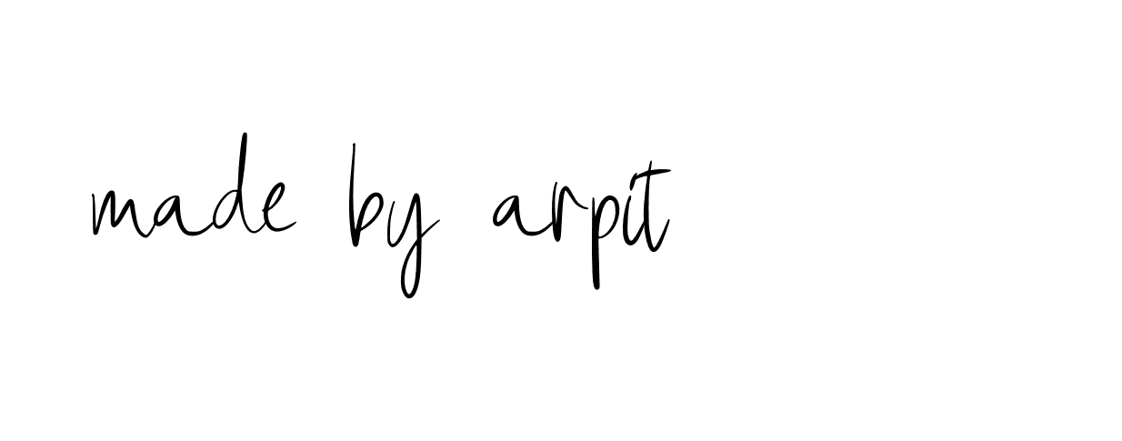 Signature of made-by-arpit