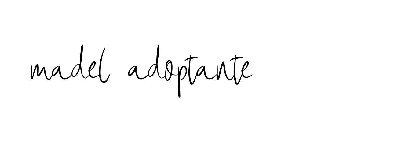 Signature of madel-adoptante