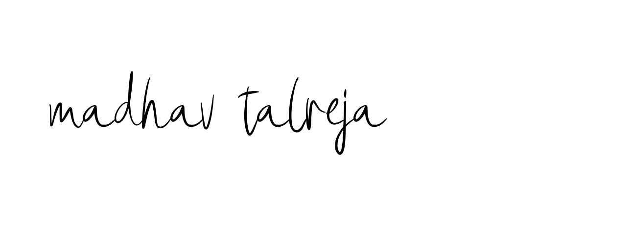 Signature of madhav-talreja