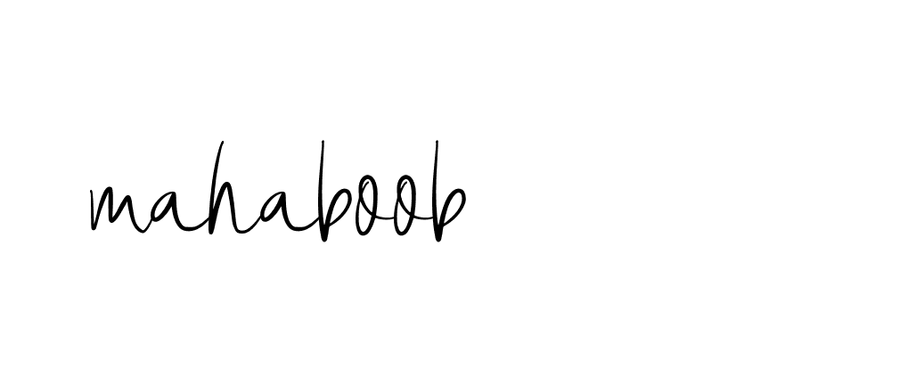 Signature of mahaboob