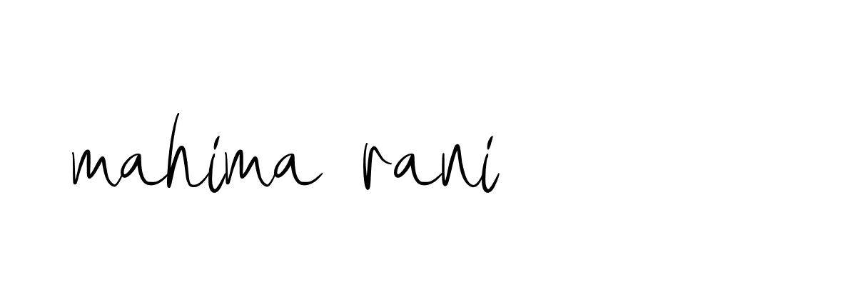 Signature of mahima-rani