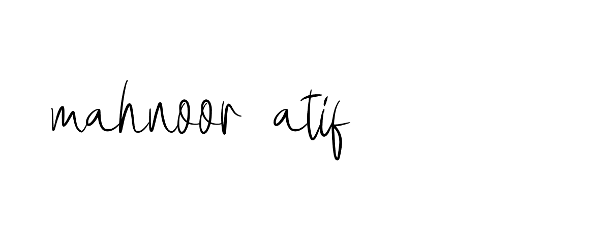 Signature of mahnoor-atif