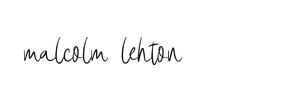 Signature of malcolm-lehton