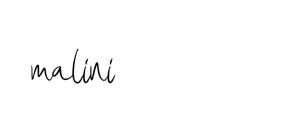 Signature of malini-