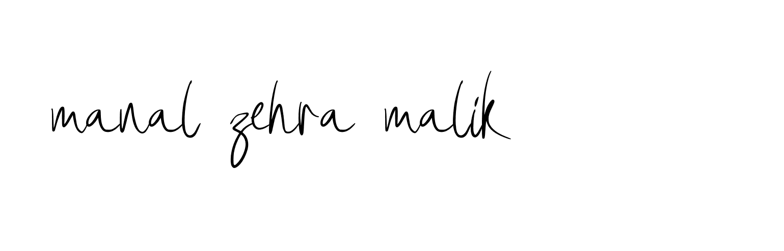 Signature of manal-zehra-malik-