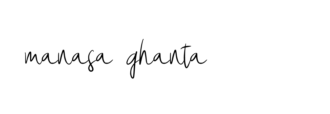 Signature of manasa-ghanta