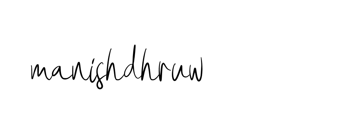 Signature of manishdhruw