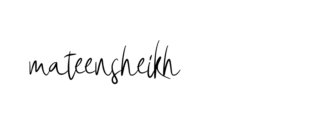 Signature of mateensheikh