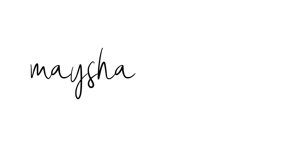 Signature of maysha