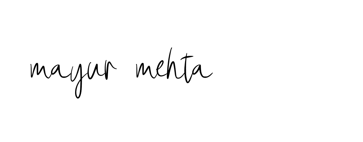 Signature of mayur-mehta