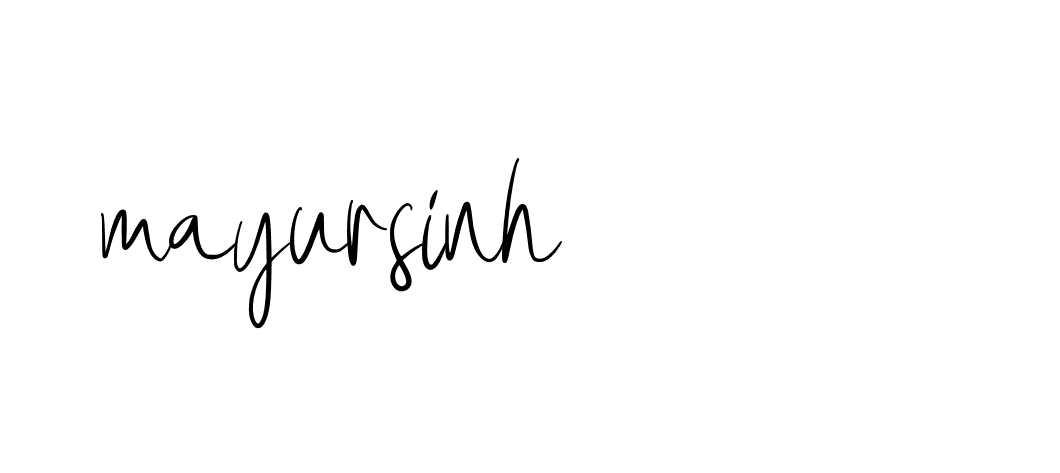 Signature of mayursinh