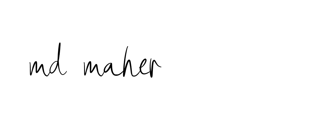 Signature of md-maher