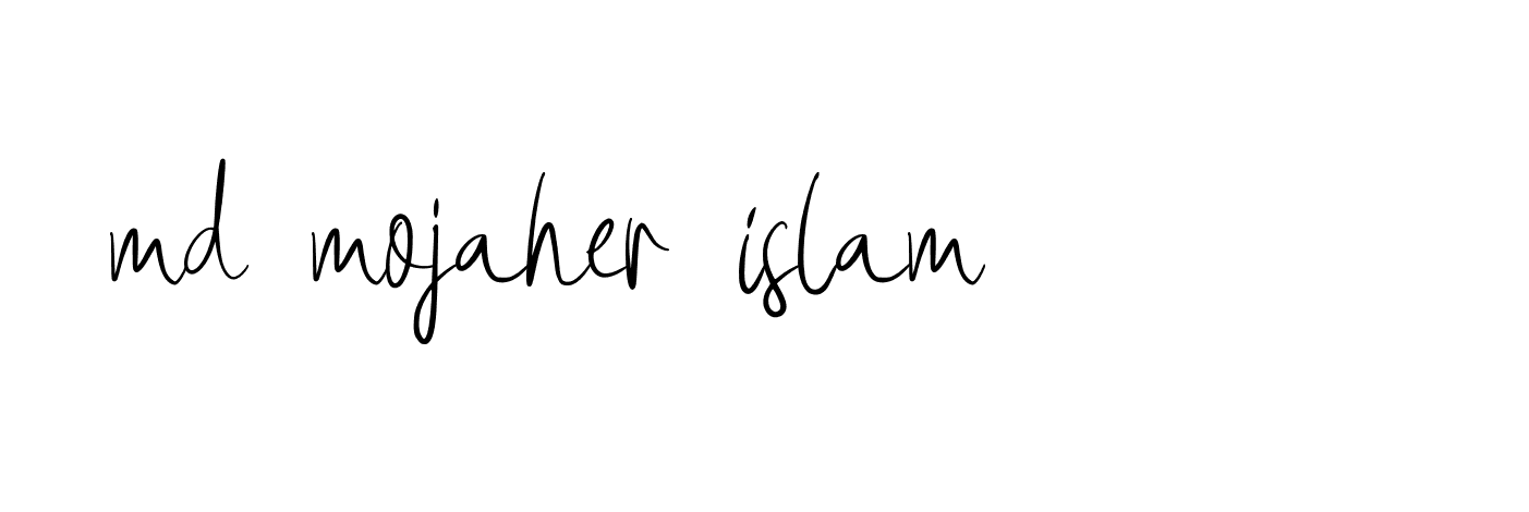 Signature of md-mojaher-islam