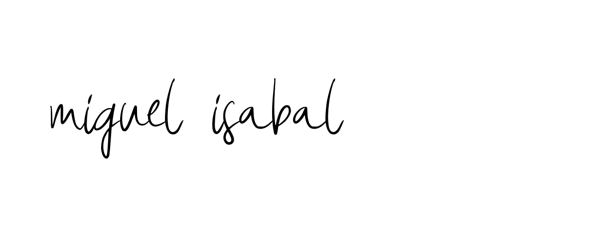 Signature of miguel-isabal