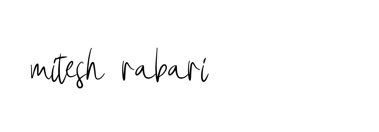 Signature of mitesh-rabari-