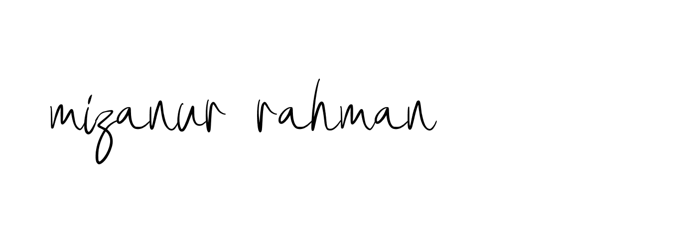 Signature of mizanur-rahman