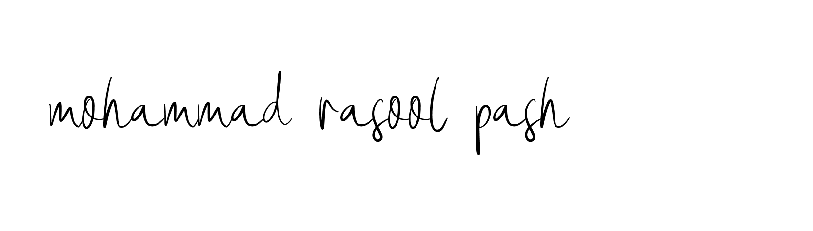 Signature of mohammad-rasool-pash