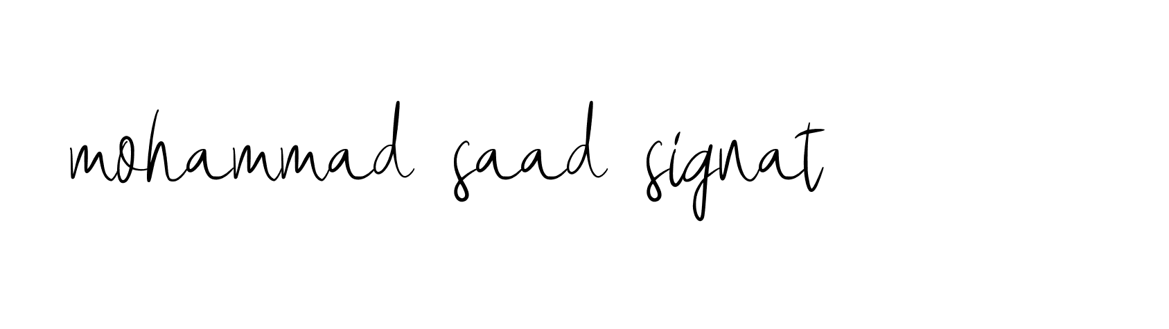 Signature of mohammad-saad-signat