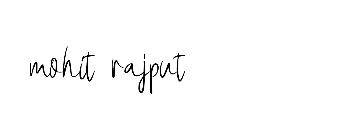 Signature of mohit-rajput-