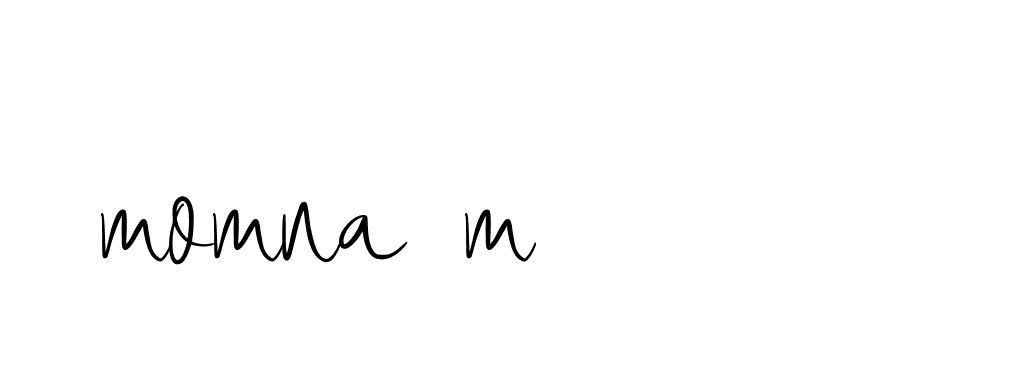 Signature of momna-m