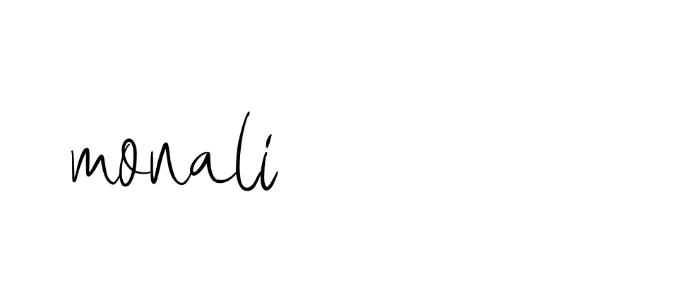 Signature of monali-