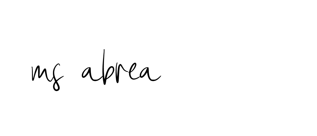 Signature of ms-abrea