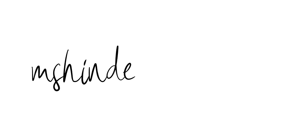 Signature of mshinde