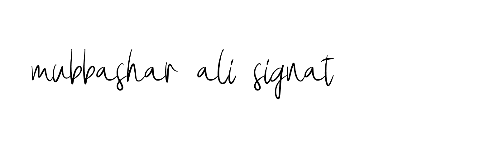 Signature of mubbashar-ali-signat