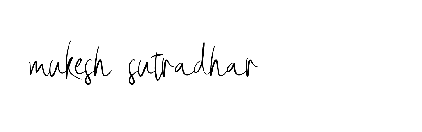 Signature of mukesh-sutradhar-