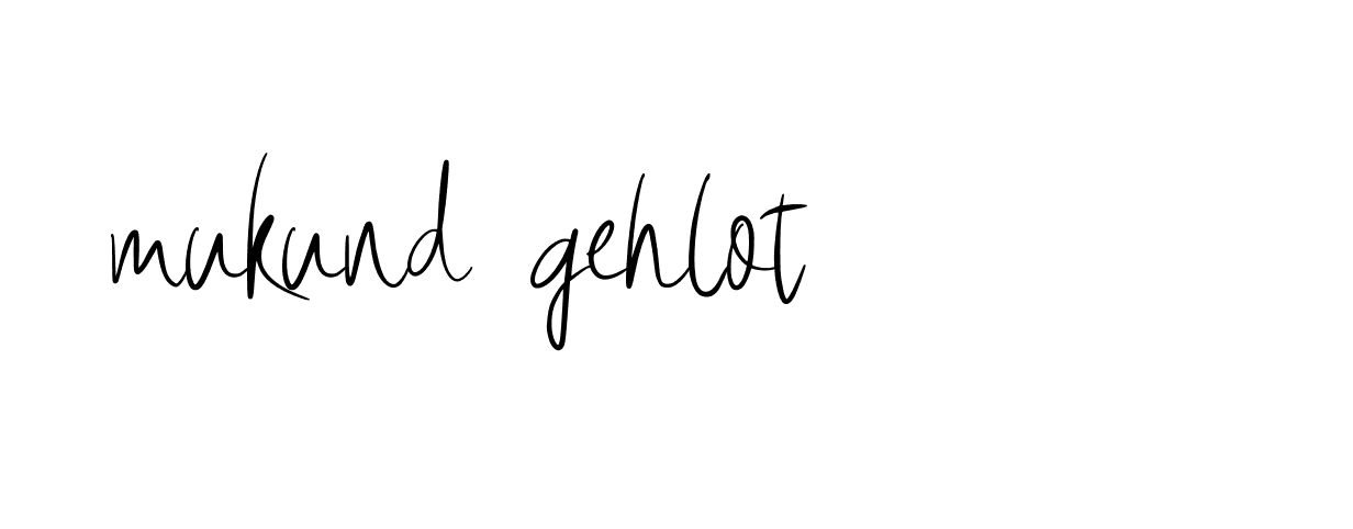 Signature of mukund-gehlot