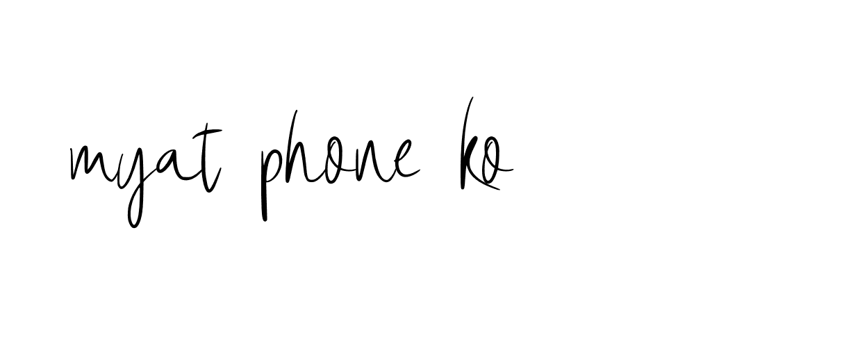 Signature of myat-phone-ko