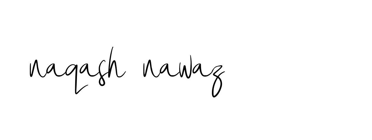 Signature of naqash-nawaz