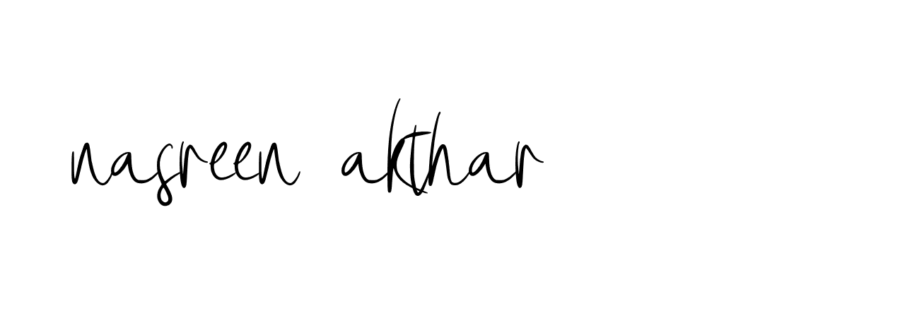 Signature of nasreen-akthar