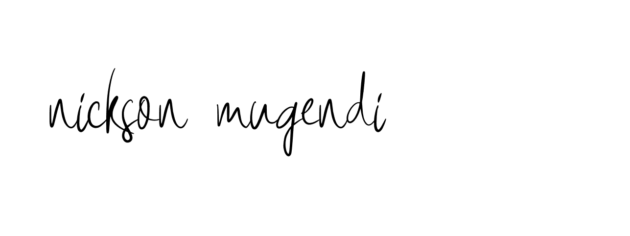 Signature of nickson-mugendi