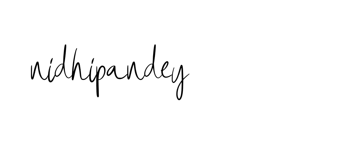 Signature of nidhipandey