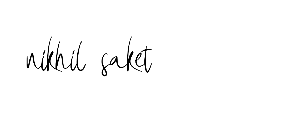 Signature of nikhil-saket