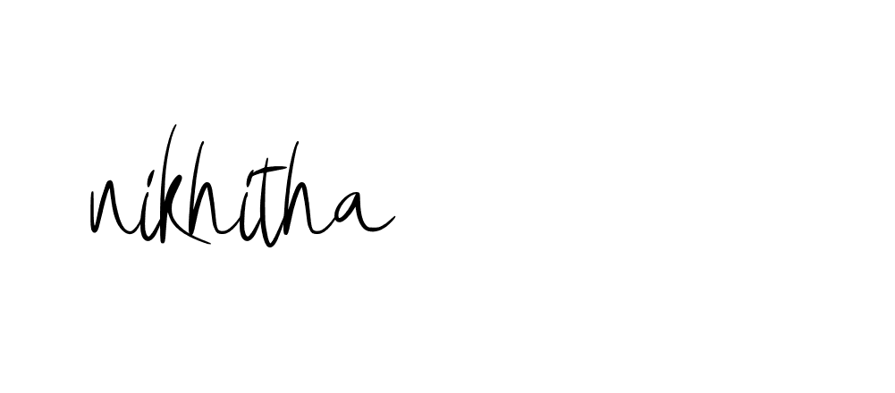 Signature of nikhitha-