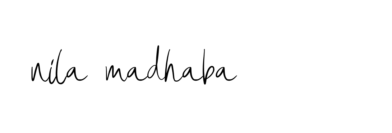 Signature of nila-madhaba