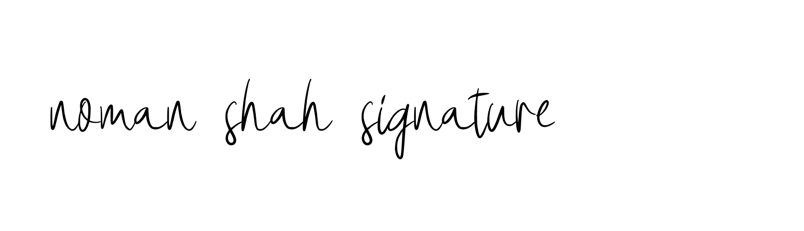 Signature of noman-shah-signature