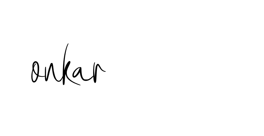 Signature of onkar