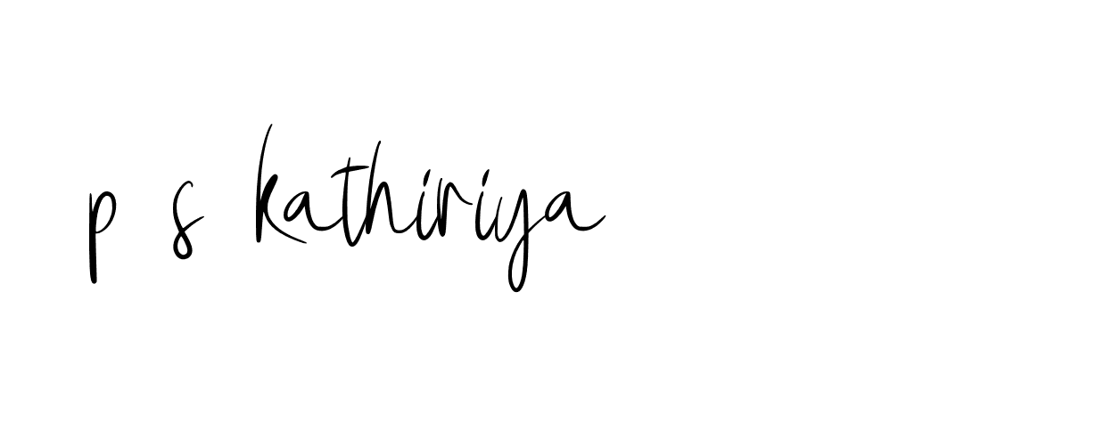 Signature of p-s-kathiriya-