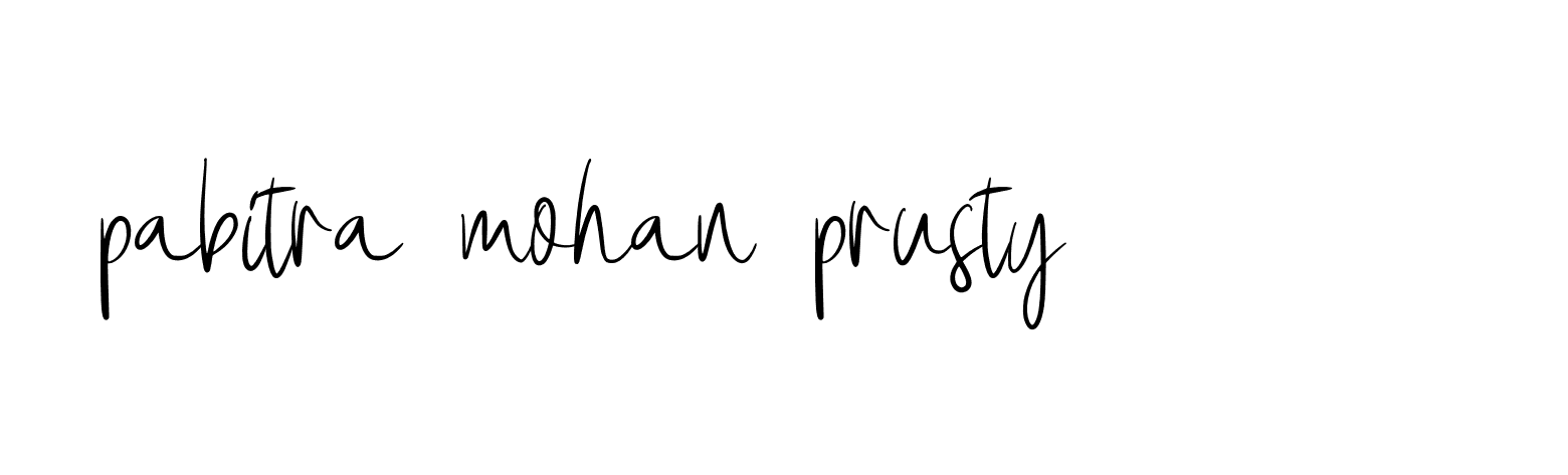 Signature of pabitra-mohan-prusty