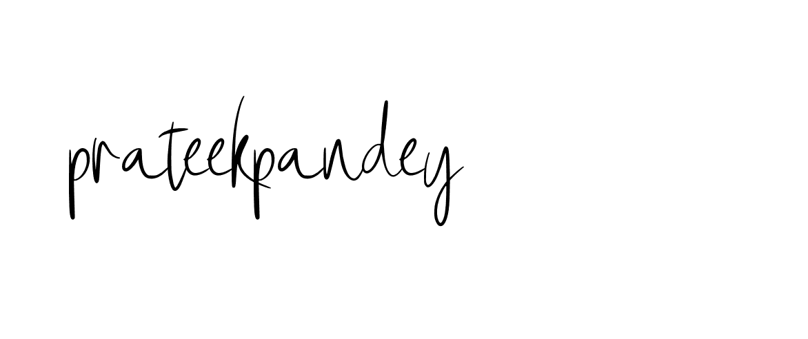 Signature of prateekpandey